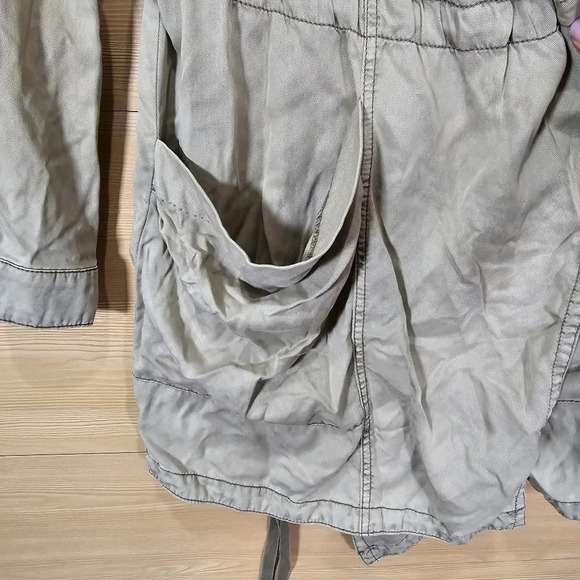 Anthropologie Hei Hei Morgan Open Front Draped Utility Jacket Size‎ Small - Picture 5 of 14